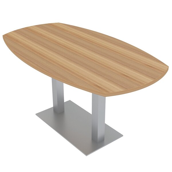 33.5 in W, 59.5 in L, 29 in H, Engineered Wood Top, Brown